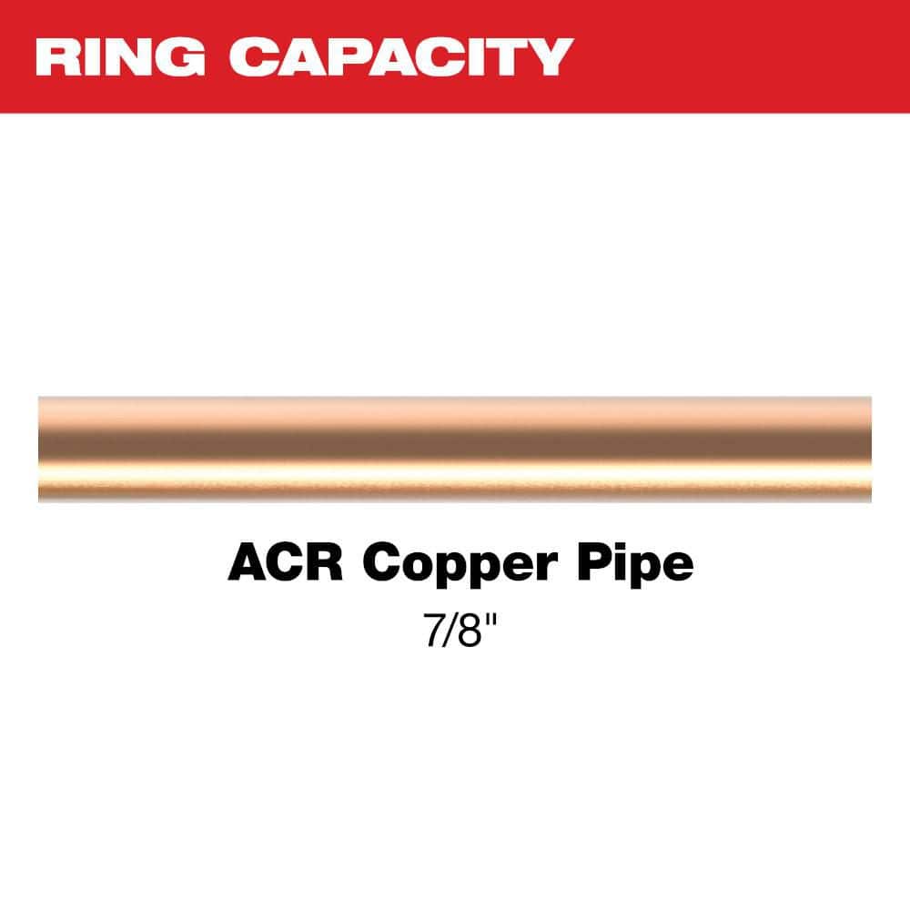 Milwaukee 7/8 in. Streamline ACR Copper Pivoting Press Ring for M18 and M12 FORCE LOGIC Press Tool (2)