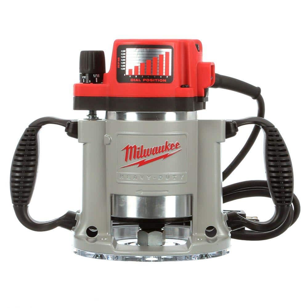 Milwaukee 3-1/2 Max HP Fixed-Base Production Router (2)