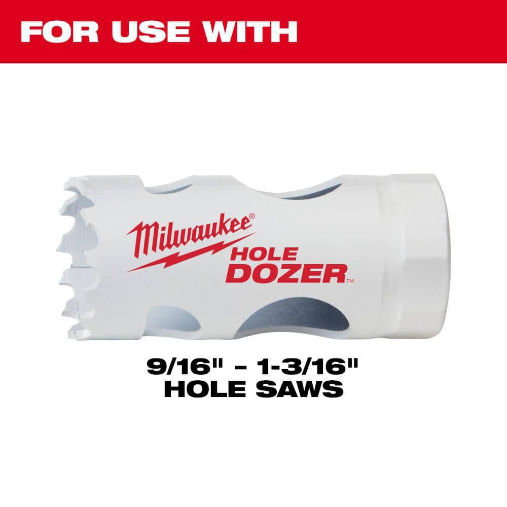Milwaukee 3/8 in. Small Hole Saw Arbor W/ Pilot Drill Bit (3)