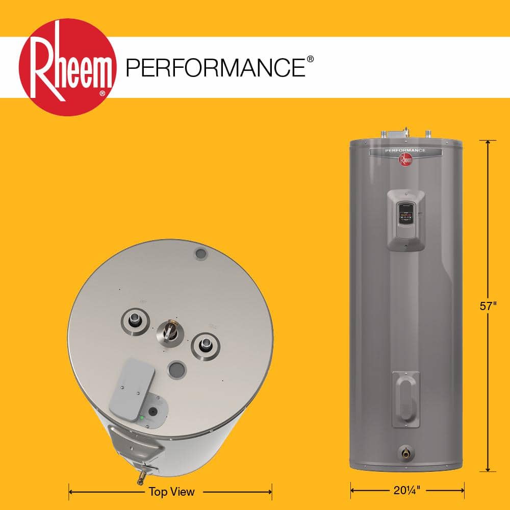 Rheem Performance Tall 4500-Watt Double Element Demand Response Ready Electric Water Heater with 6-Year Warranty (3)