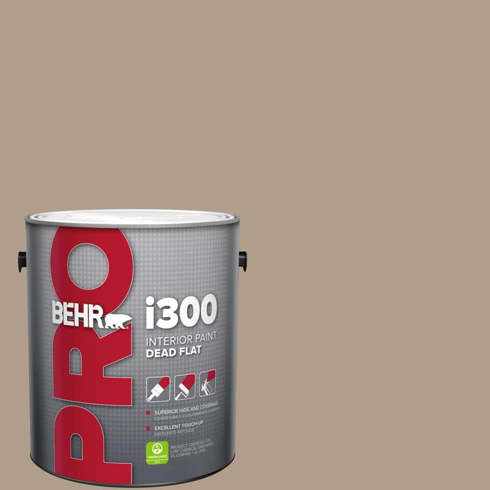 BEHR PRO 1 gal. #BNC-14 Over The Taupe Dead Flat Interior Paint