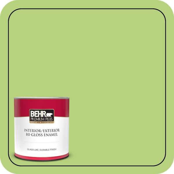 BEHR PREMIUM PLUS #420B-4 Tart Apple Enamel Interior/Exterior Paint & Primer Color Sample (3)