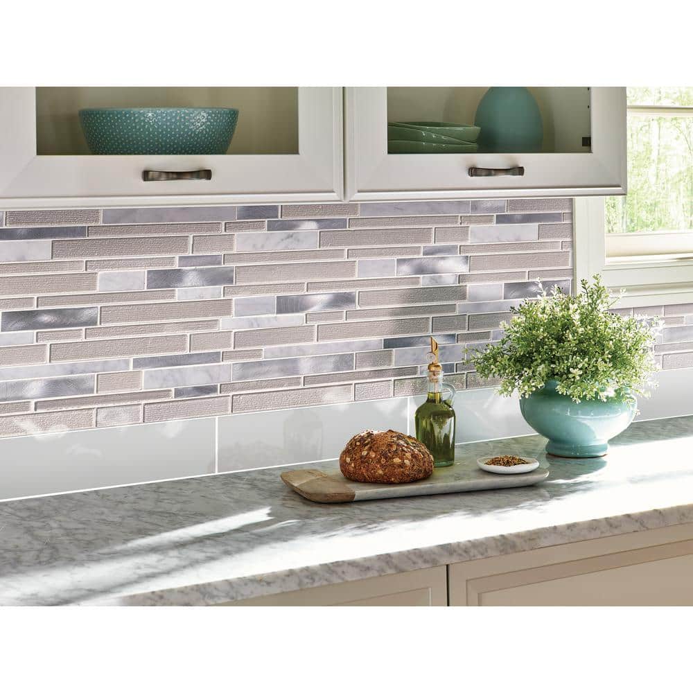 MSI White Wave Interlocking 12 in. x 12 in. x 0.16 in. Stone/Glass/Metal Mesh-Mounted Mosaic Wall Tile (1 sq. ft./Each) (3)
