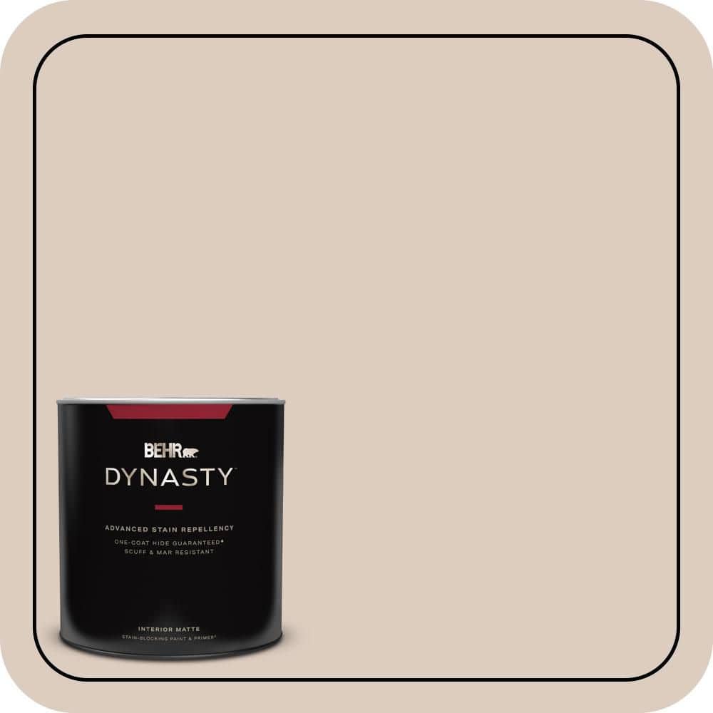 BEHR DYNASTY 1 qt. #N190-2 Stonewashed Brown Matte Interior Stain-Blocking Paint & Primer