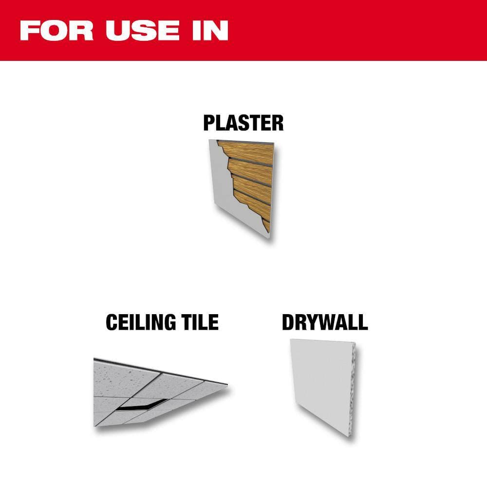 Milwaukee Folding Jab Saw with 6 in. 8TPI SAWZALL Drywall Blade with Thin Metal Cutting SAWZALL Reciprocating Saw Blades (7-Piece) (3)