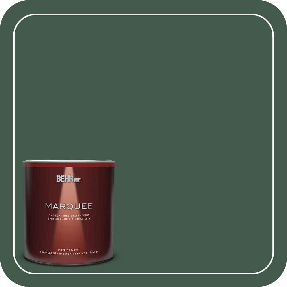 BEHR MARQUEE 1 qt. #QE-40 Alpine Matte Interior Paint & Primer