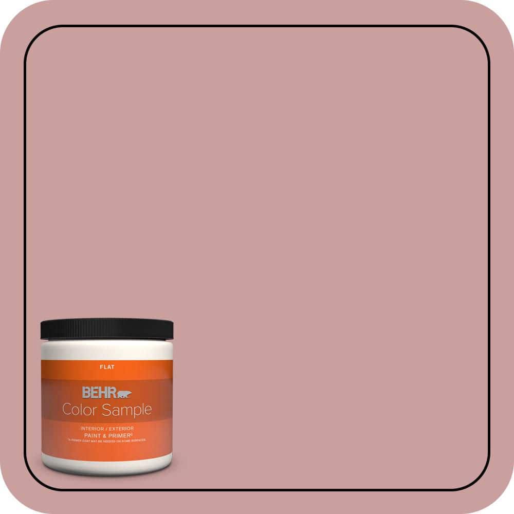 BEHR PREMIUM PLUS 8 oz. #MQ1-13 Lady Guinevere Flat Interior/Exterior Paint & Primer Color Sample