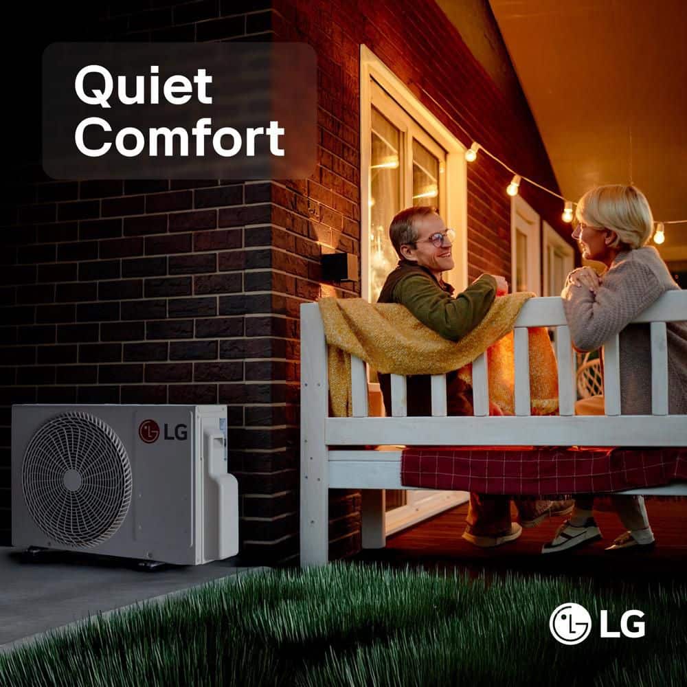 LG Outdoor Unit 18,000 BTU 21 SEER2 Wi-Fi 1-Zone Ductless Mini Split Heat Pump Air Conditioner 208-230V (2)