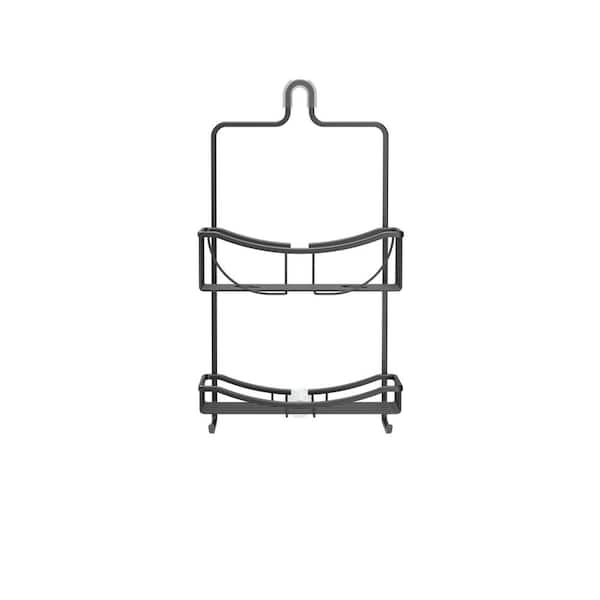 Better Living Venus 2 Tier Aluminum Shower Caddy in Black