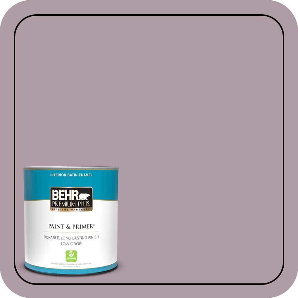BEHR PREMIUM PLUS #PMD-34 Wild Lilac Enamel Low Odor & Primer (1)