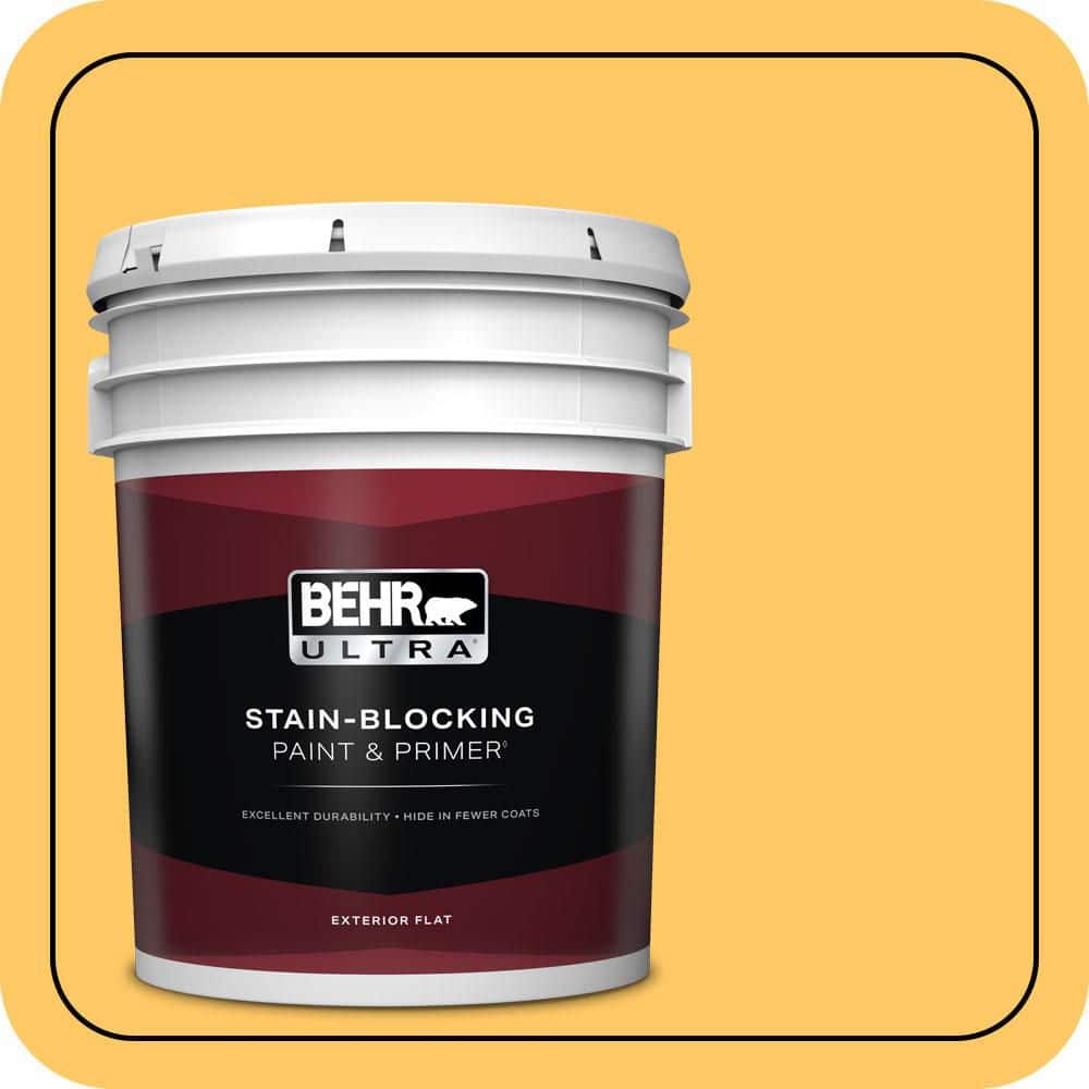BEHR ULTRA 5 gal. #P270-5 Fuzzy Duckling Flat Exterior Paint & Primer