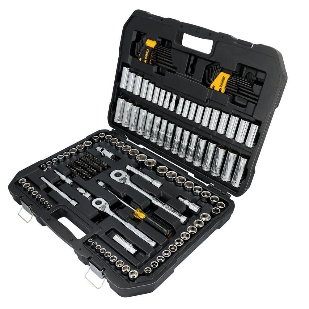 DEWALT Toughseries 182-Pieces Mechanics Tool Set for 1/4 in. 3/8 in. and 1/2 in. Drive with Hard Shell Carrier (2)