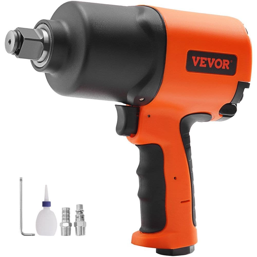 VEVOR Air Impact Wrench 3/4-In. Drive Air Impact Gun Up to 1870 ft.-lbs. Nut-busting Torque Composite Pneumatic Impact Wrench (1)