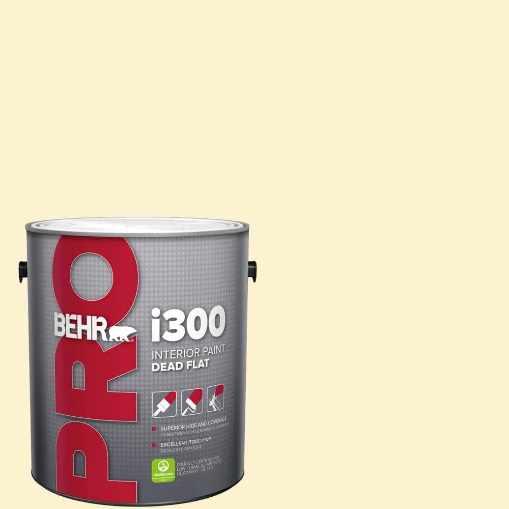 BEHR PRO 1 gal. #P280-1 Summer Bliss Dead Flat Interior Paint