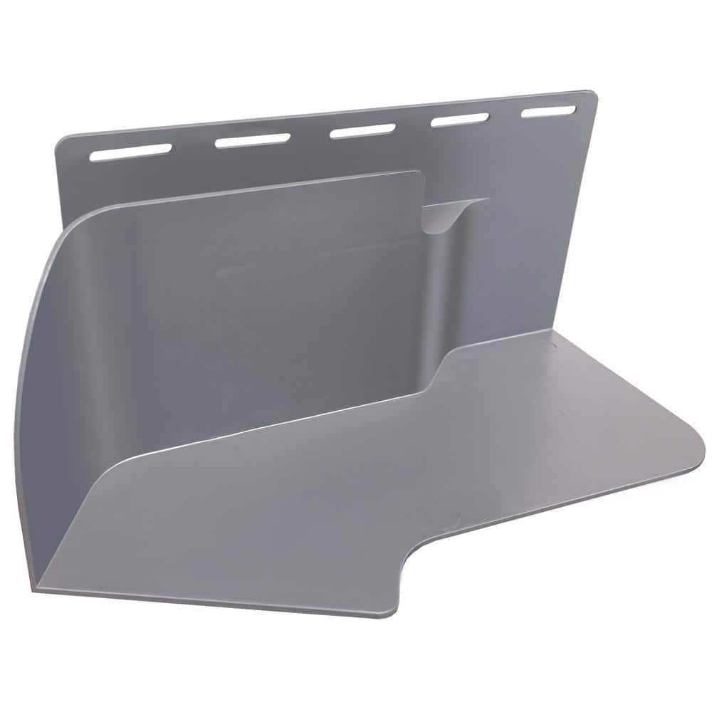 J'D OUT KICKOUT Kickout Flashing/Water Diverter, Grey Left, Polypropylene, 3.75 in. x 8 in.