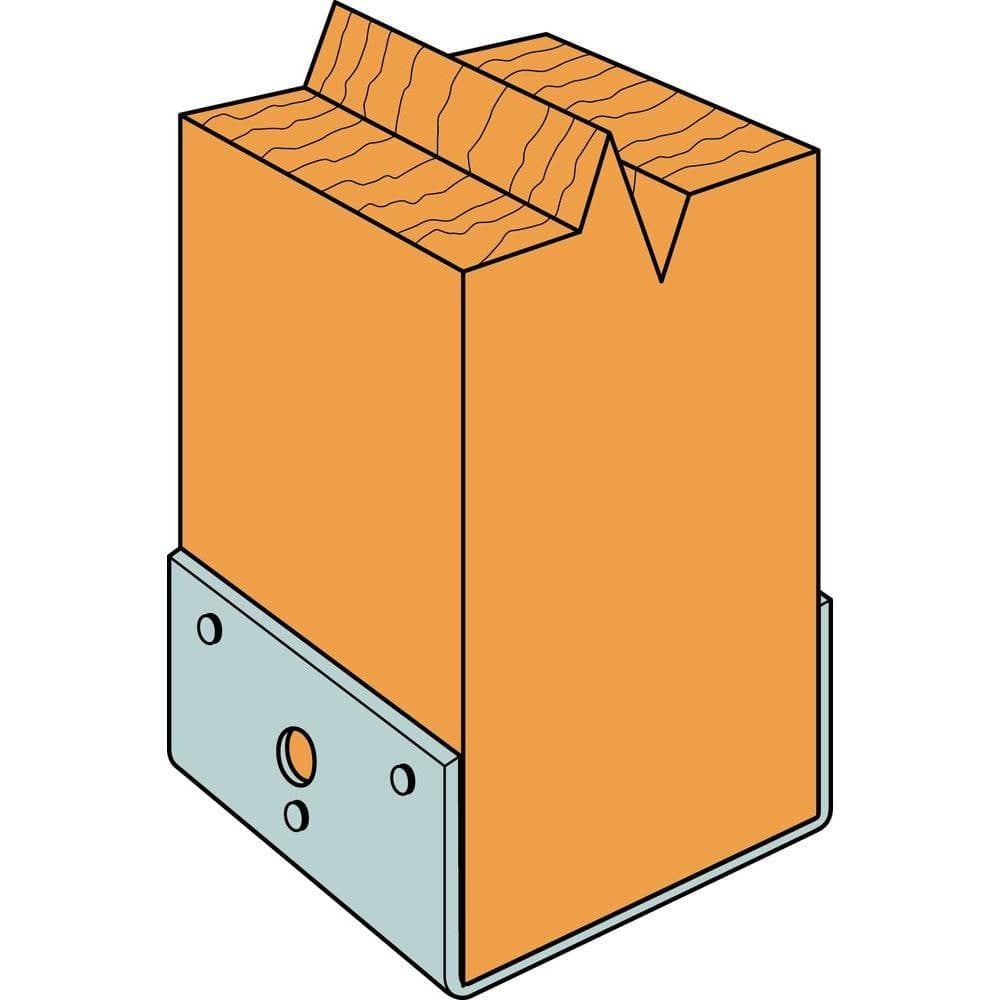 Simpson Strong-Tie BC ZMAX Galvanized Post Base for 6x Nominal Lumber (3)
