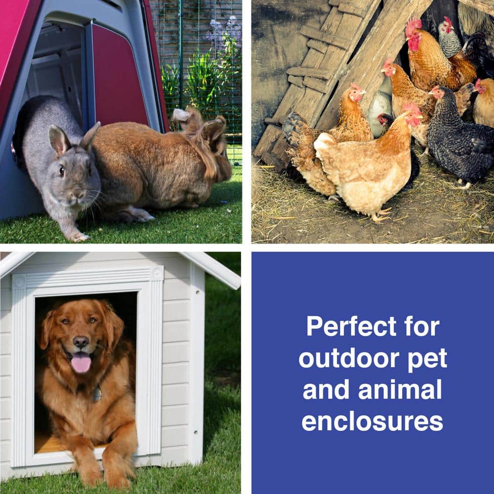 ClimateRight 300-Watt Electric Dog House Heater 1023 BTU with 3 Fan Settings for Outdoor Pet Enclosures (3)