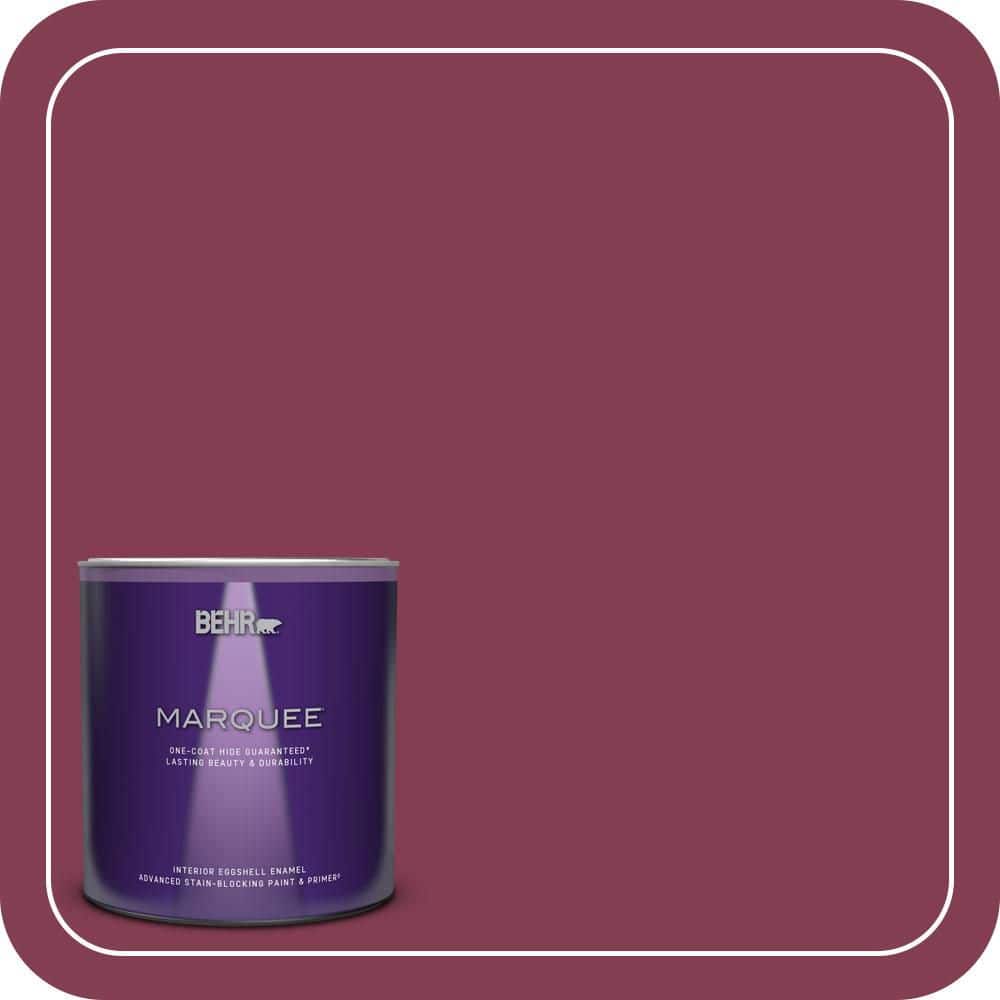 BEHR MARQUEE 1 qt. #S-H-100 Exotic Flowers Eggshell Enamel Interior Paint & Primer