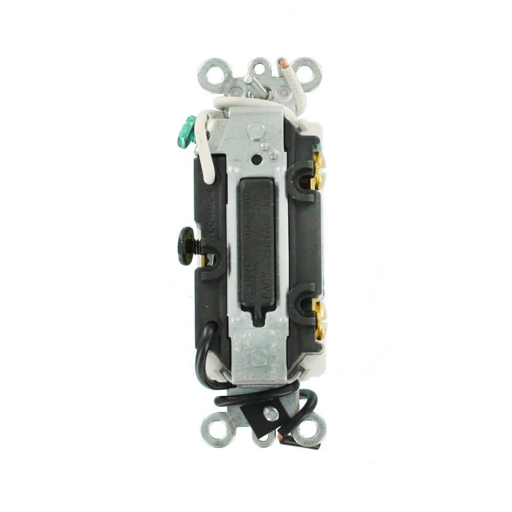 Leviton 20 Amp Decora Plus Commercial Grade 3-Way Lighted Rocker Switch with Pilot Light, White 5638-2W (2)