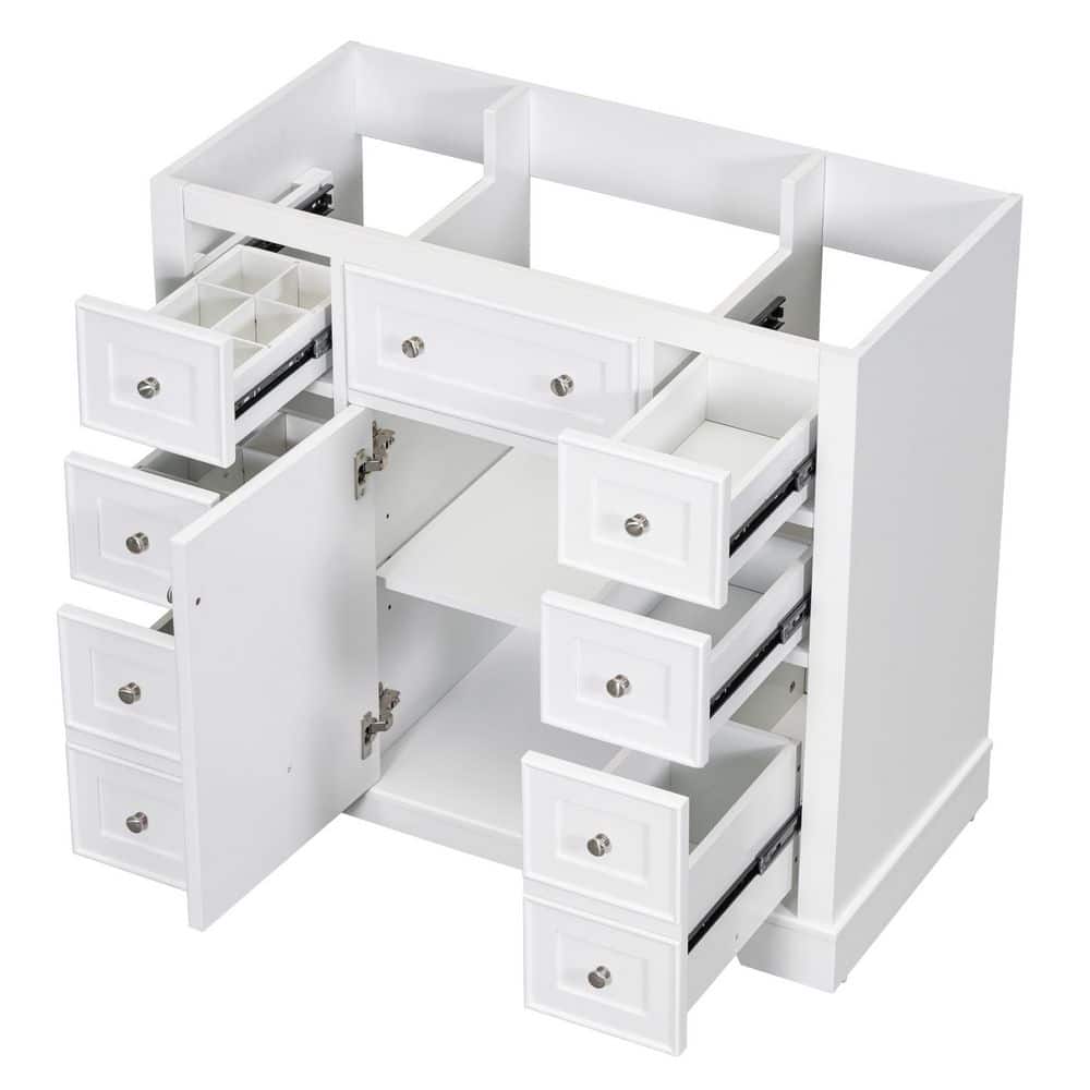 Virubi Bath Vanity Cabinet without Top with 6-Drawers and Cabinet (3)