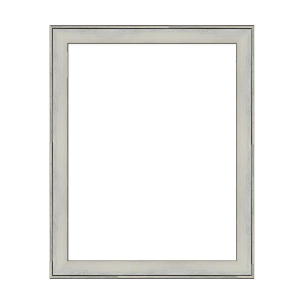Amanti Art Mirror Makeover Flair Silver Patina 25.25 in. W x 31.25 in. H Bathroom Mirror Frame Border Kit-Fits a 24 x 30 Mirror (1)