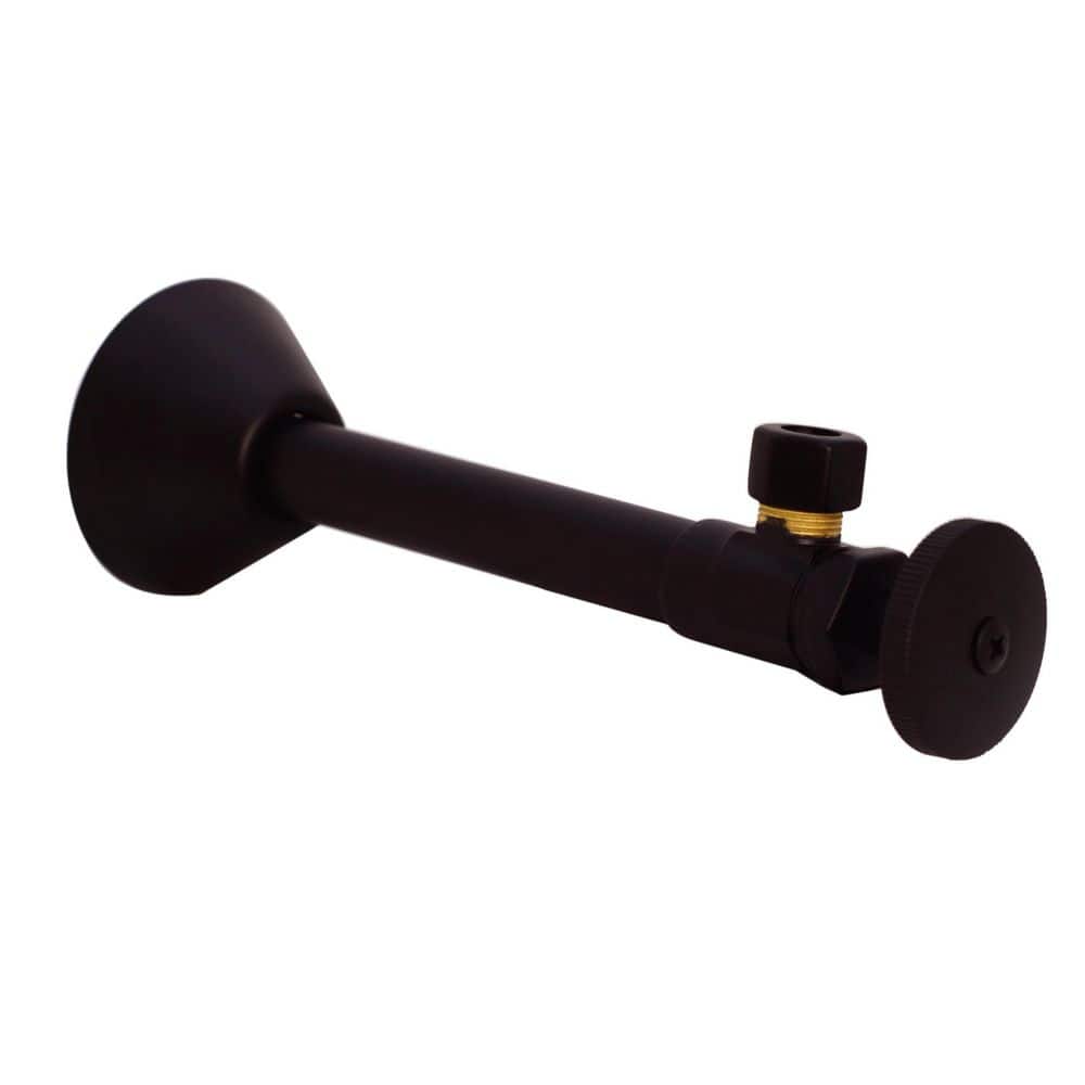 Westbrass 1/2 in. Copper Sweat x 3/8 in. O.D. Compression Outlet Angle Stop in Oil Rubbed Bronze (1)