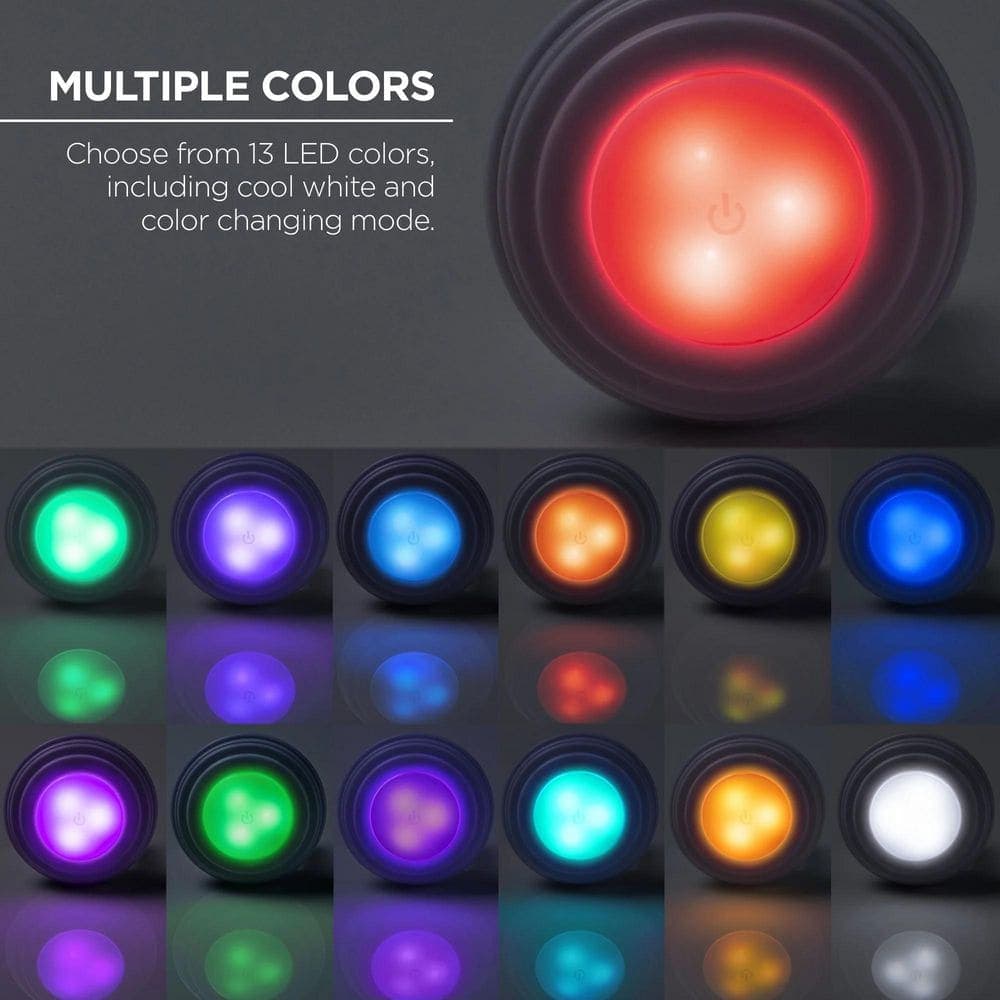 Unbranded Battery Operated LED RGB Puck Lights 3-Pack (4)