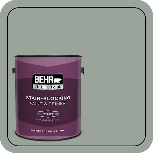 BEHR ULTRA 1 gal. #N410-4 Natures Gift Extra Durable Eggshell Enamel Interior Paint & Primer (2)