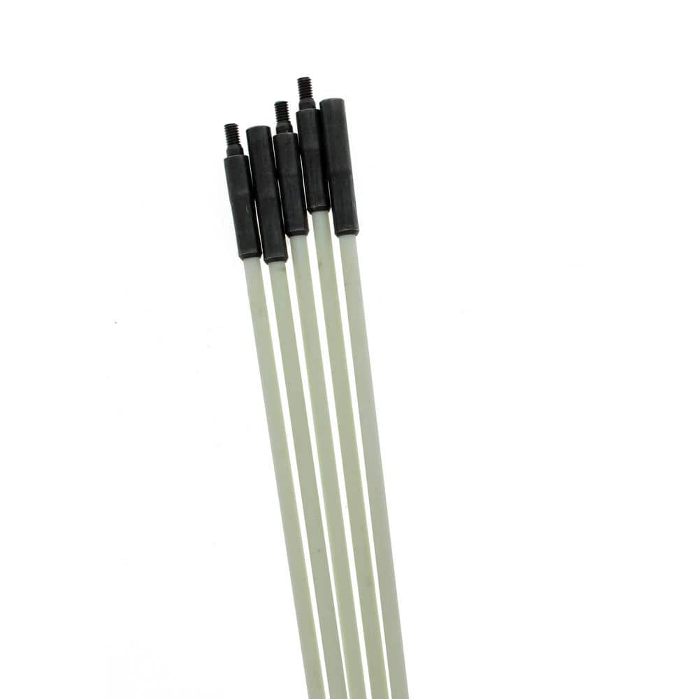 IDEAL 30 ft. 3/16 in. Dia Tuff-Rod Extra Flex Glow Fishing Poles Kit (2)