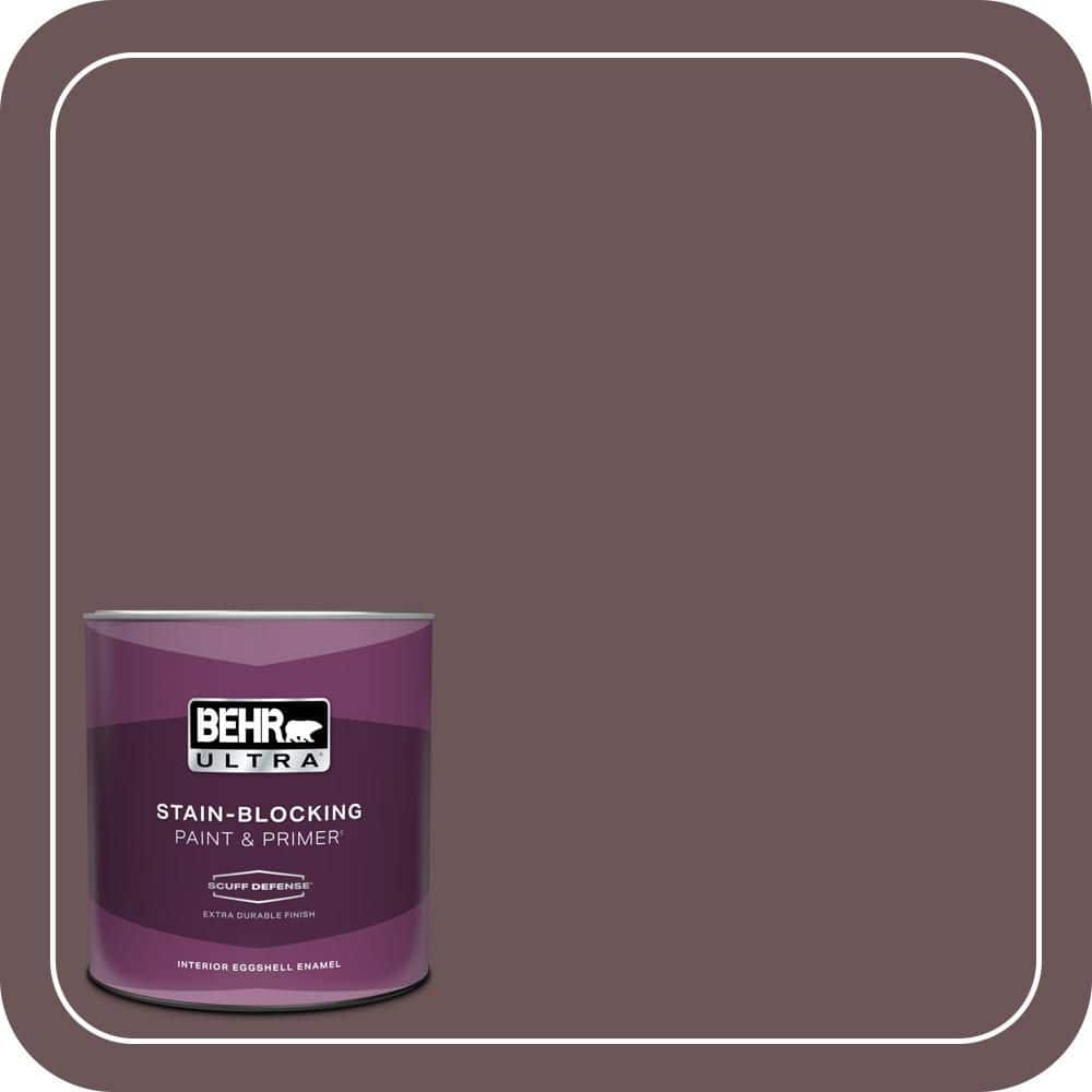 BEHR ULTRA 1 qt. #N120-7 Grand Plum Extra Durable Eggshell Enamel Interior Paint & Primer