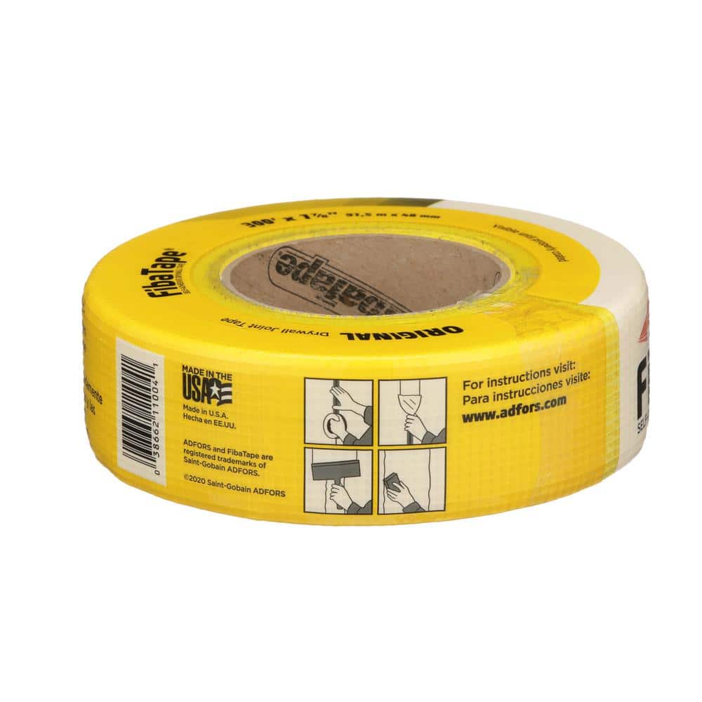 Saint-Gobain ADFORS FibaTape Standard Yellow 1-7/8 in. Self-Adhesive Mesh Drywall Joint Tape (3)