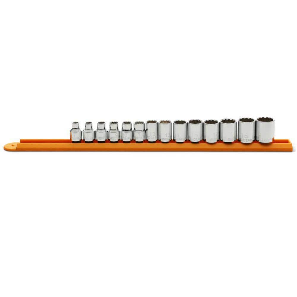GEARWRENCH 3/8 in. Drive Metric 12-Point Standard Socket Set (14-Piece) (1)