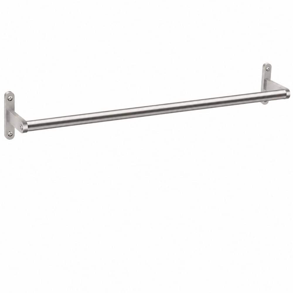 KHKFY Brushed Nickel 24 in. Wall Mounted SUS304 Stainless Steel Dual-Rod Bathroom Towel Bar Rail Holder in (1)