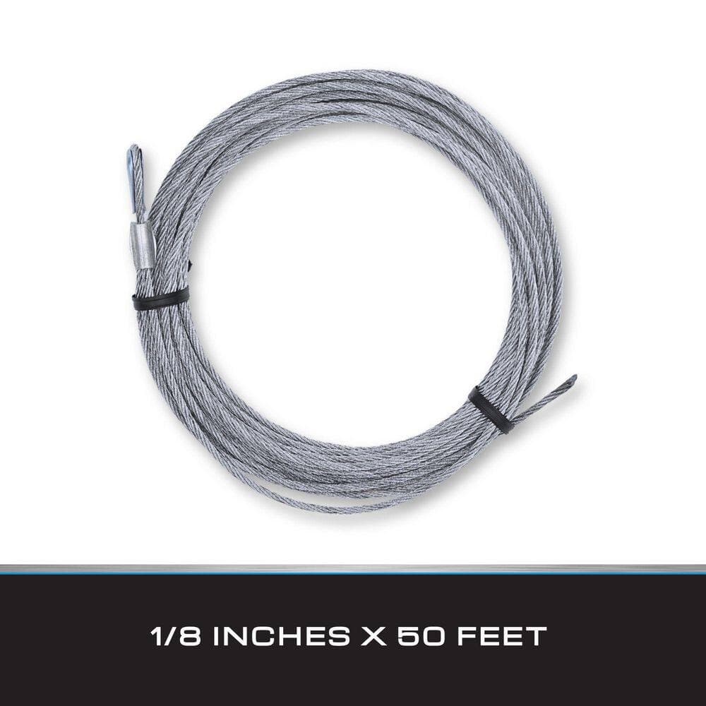 Tie Down 50 ft. 1/8 in. Galvanized Cable Roof Safety Tool (3)