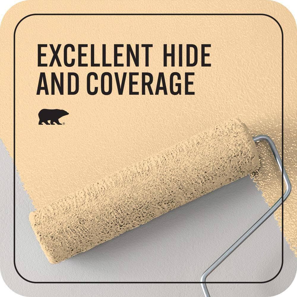 BEHR PREMIUM PLUS 1 qt. #P240-2 Peach Glow Flat EcoMix Plant-Based Interior Paint & Primer (2)