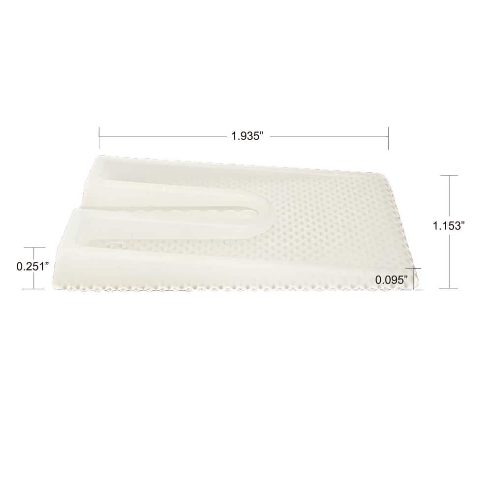 Everbilt Toilet Plastic Shims 1.96 in. x 1.18 in. x 0.24 in. Clear 100-Pieces Per Jar (2)
