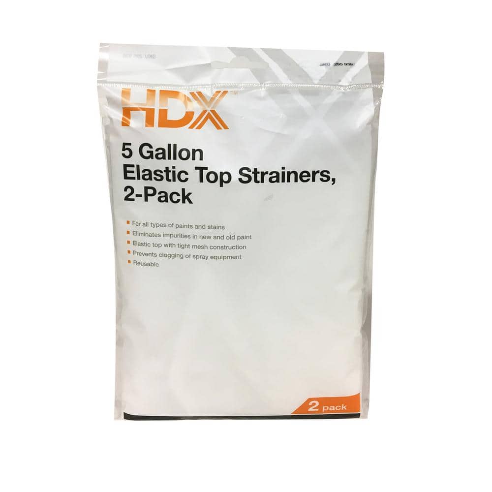 HDX 5 gal. Elastic Top Strainers (2-Pack) (2)