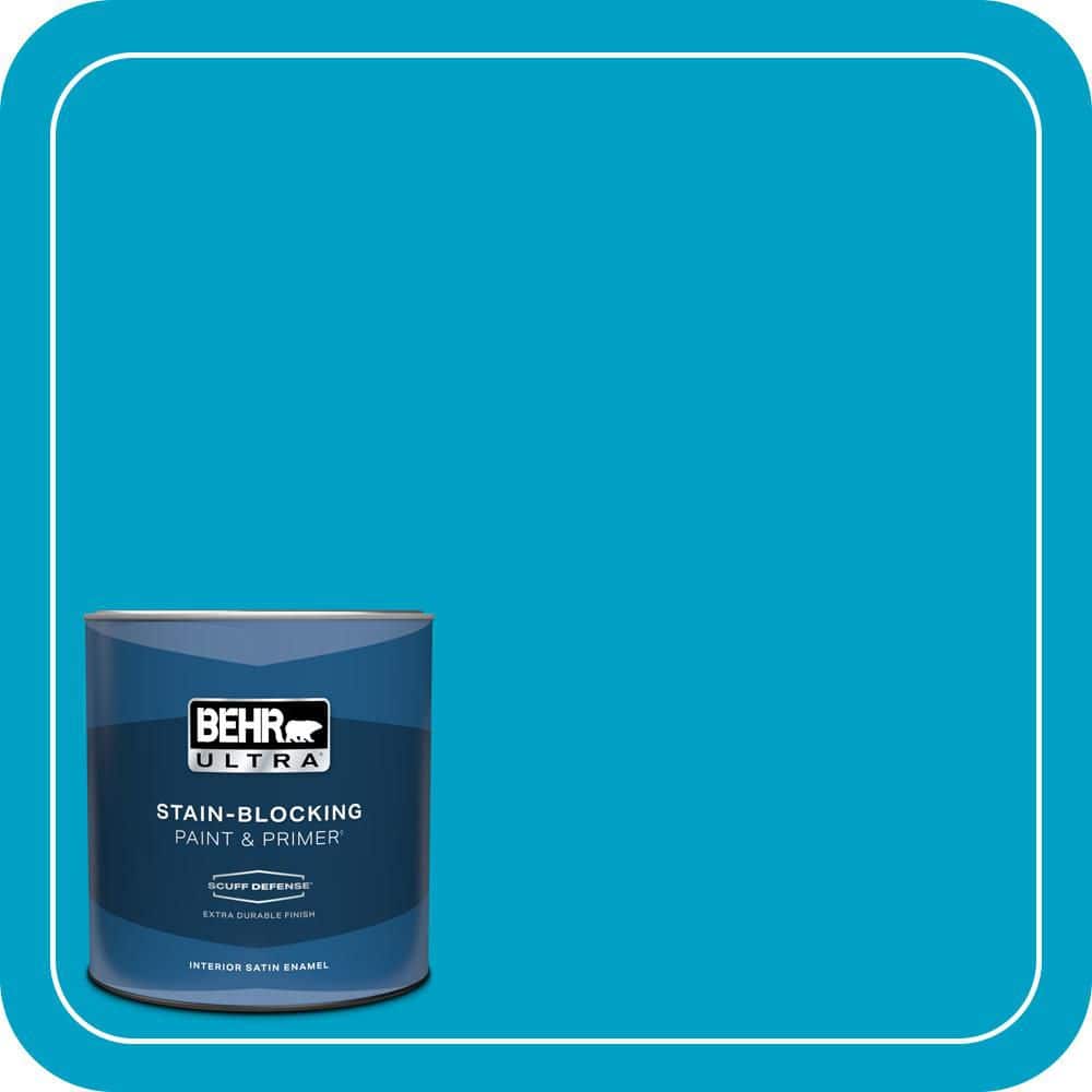 BEHR ULTRA 1 qt. #530B-6 Tropical Holiday Extra Durable Satin Enamel Interior Paint & Primer