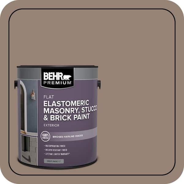 BEHR PREMIUM 1 gal. #N230-5 Dry Brown Elastomeric Masonry, Stucco and Brick Exterior Paint (2)