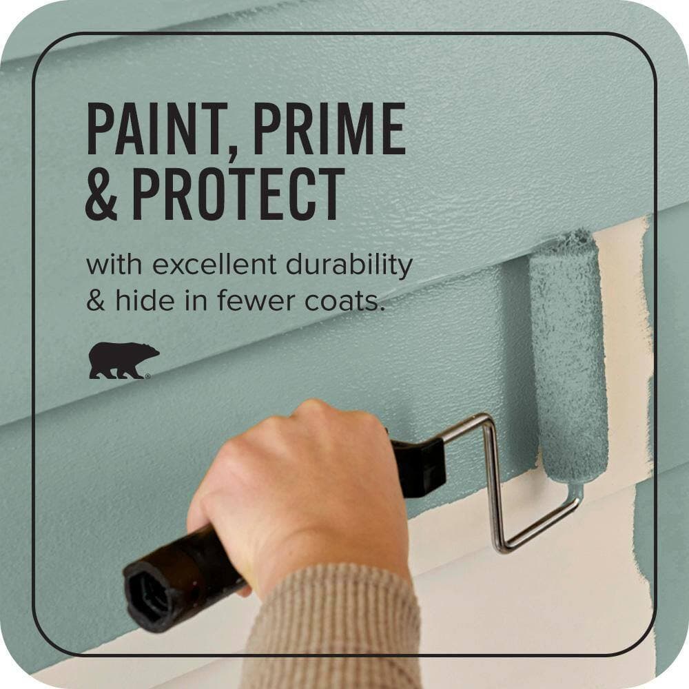 BEHR ULTRA 5 gal. #480F-4 Mermaid Net Semi-Gloss Enamel Exterior Paint & Primer (3)