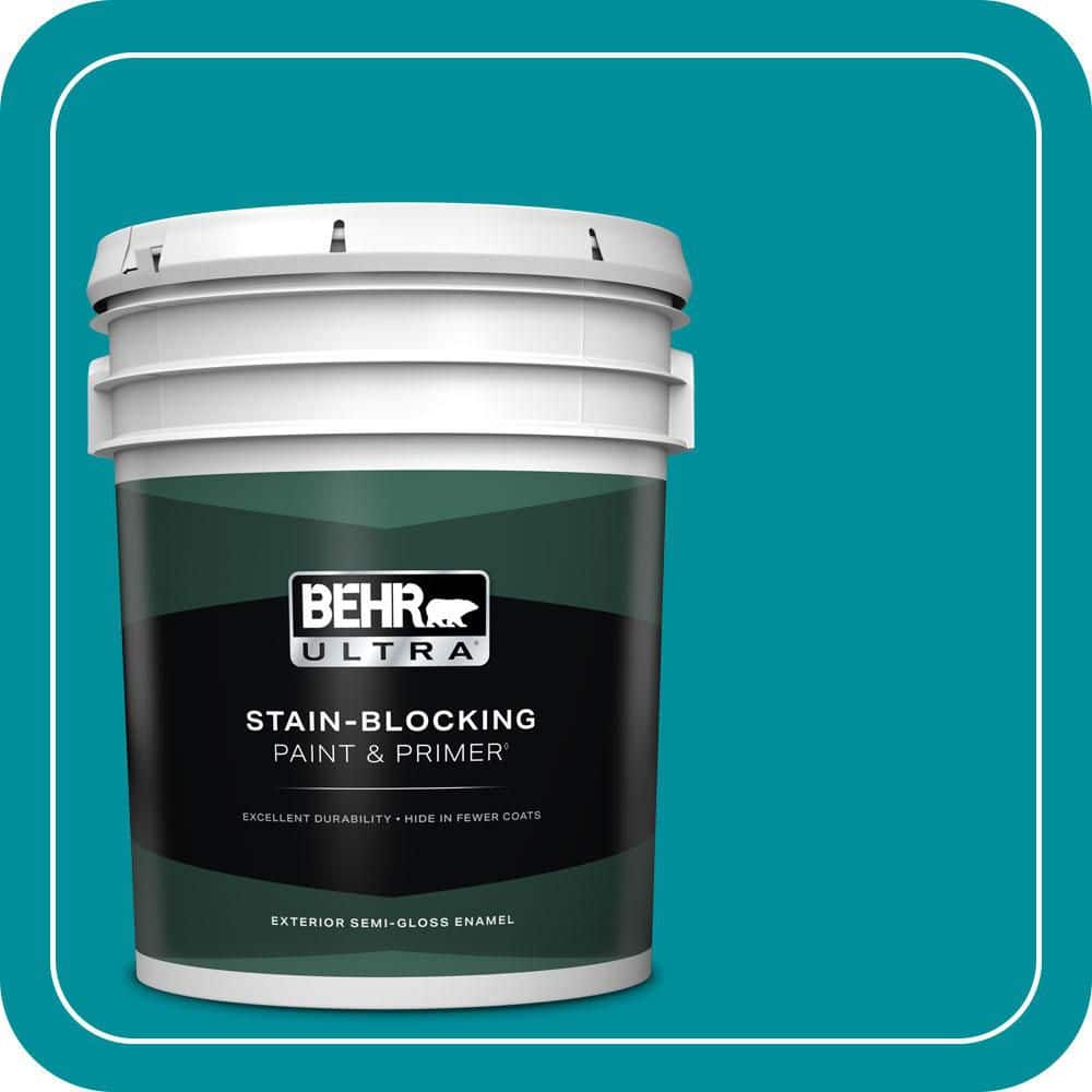 BEHR ULTRA 5 gal. #P470-6 Bella Vista Semi-Gloss Enamel Exterior Paint & Primer