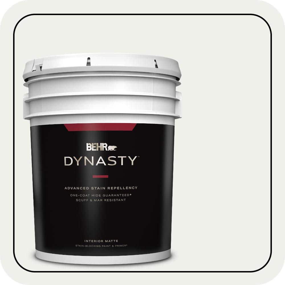 BEHR DYNASTY 5 gal. #57 Frost Matte Interior Stain-Blocking Paint and Primer