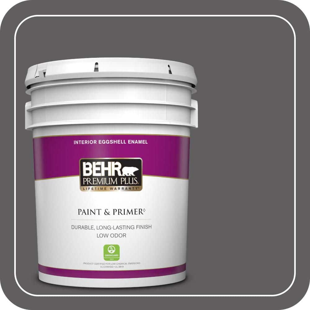 BEHR PREMIUM PLUS 5 gal. #T17-10 Shades On Eggshell Enamel Low Odor Interior Paint & Primer