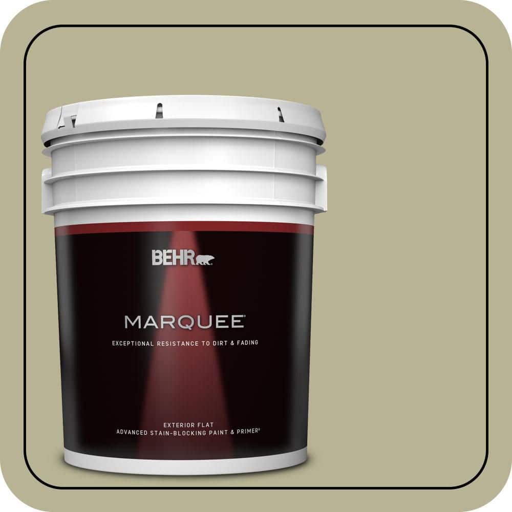 BEHR MARQUEE 5 gal. #PPU9-09 Seedling Flat Exterior Paint & Primer (1)