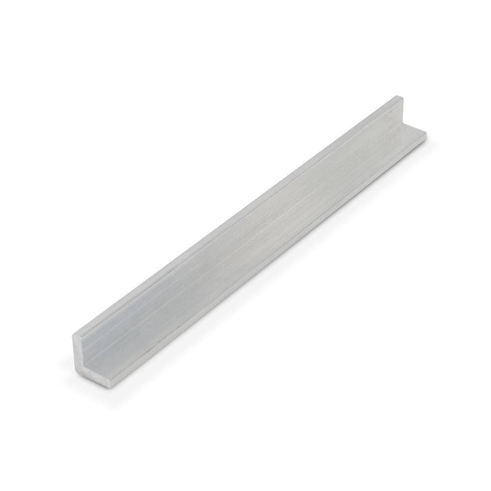Outwater 1/2 in. D x 1/2 in. W x 72 in. L Unfinished Paintable Mill Aluminum Angle Moulding (18-Pack) (1)