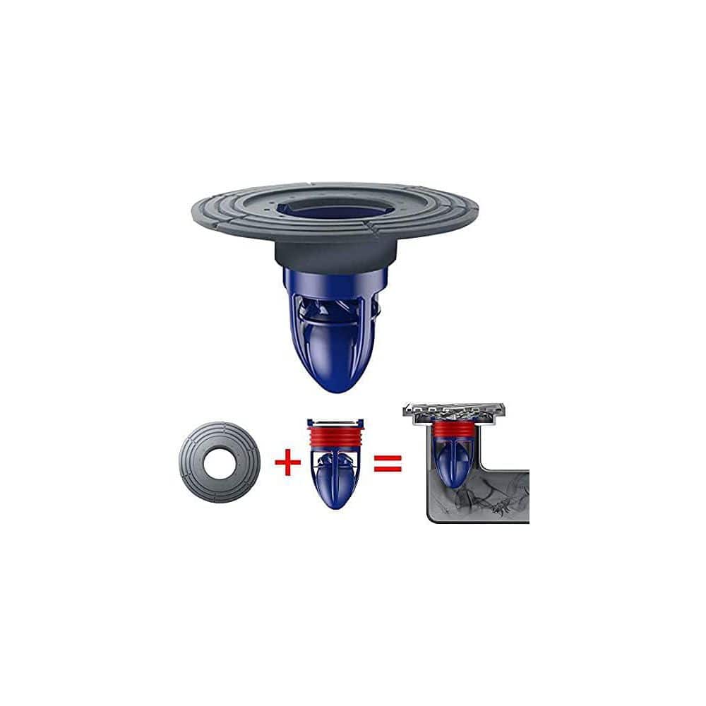 Wudkey 1-Piece Floor Drain Core with Magnetic Backflow Prevention & Rapid Drainage, Removable Design in Blue (3)