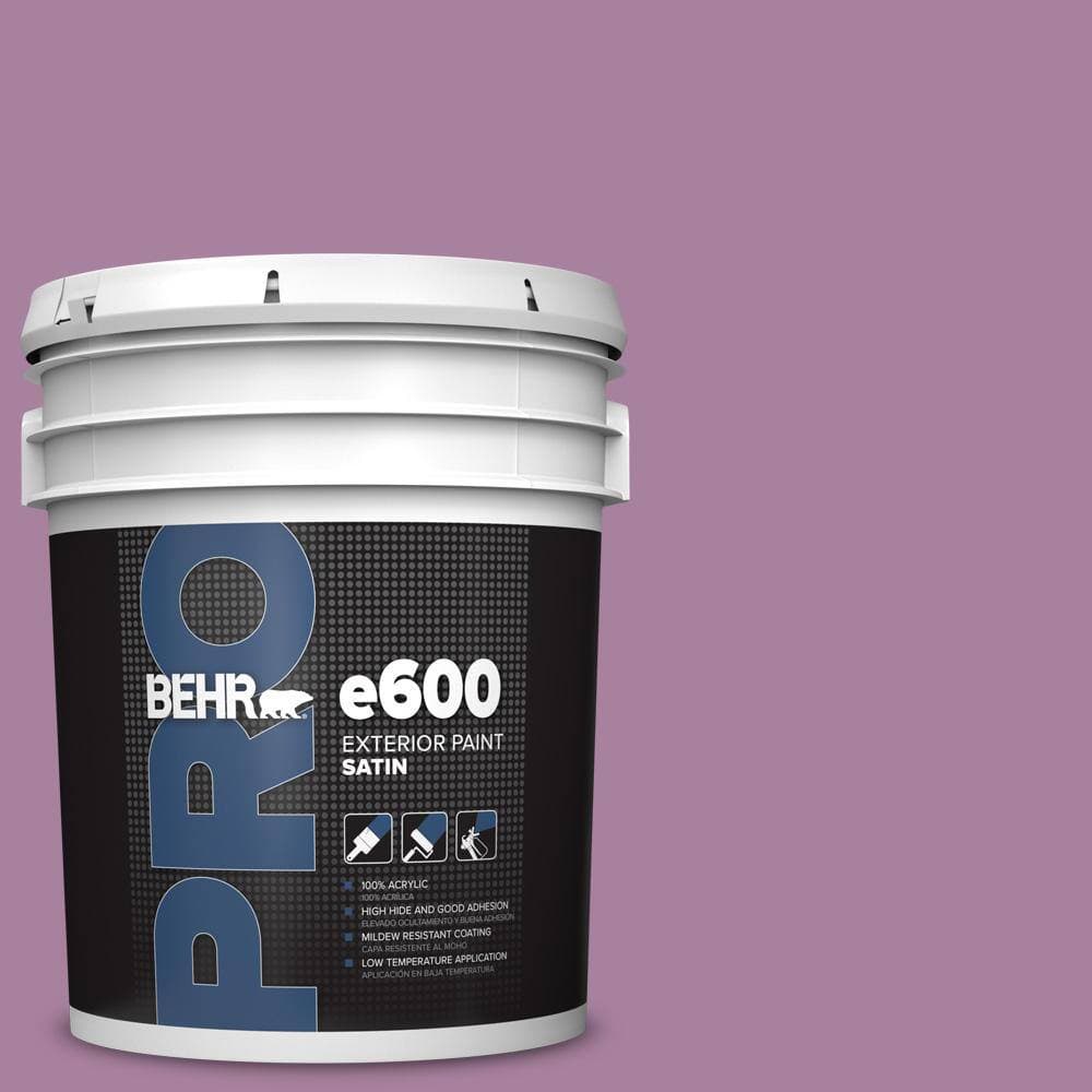 BEHR PRO 5 gal. #M110-5 Amazonian Orchid Satin Exterior Paint