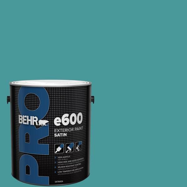 BEHR PRO 1 gal. #510D-6 Aquatic Green Satin Exterior Paint (2)