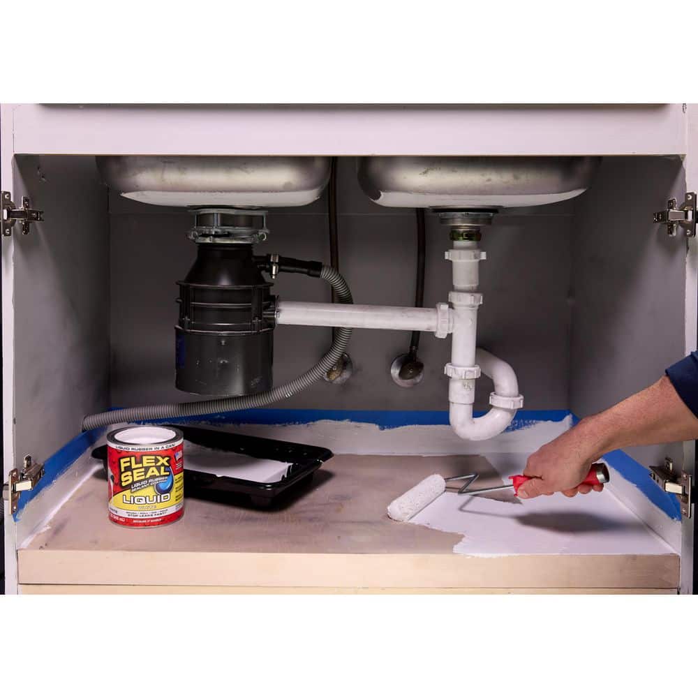 FLEX SEAL FAMILY OF PRODUCTS Flex Seal Liquid White 32 Oz. Liquid Rubber Sealant Coating (4)