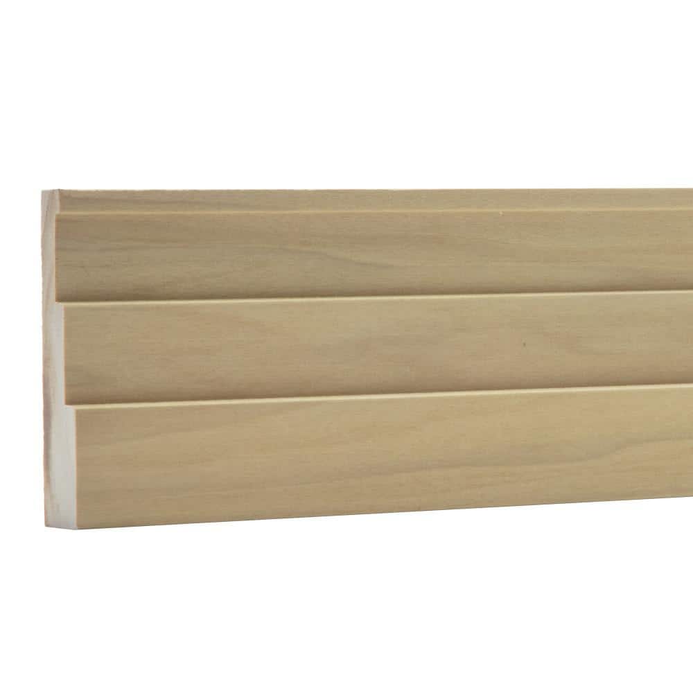 Ornamental Mouldings .6875 in. D x 3.5 in. W x 92 in. L Unfinished Poplar Wood Duncan Sawtooth Casing Moulding (1)